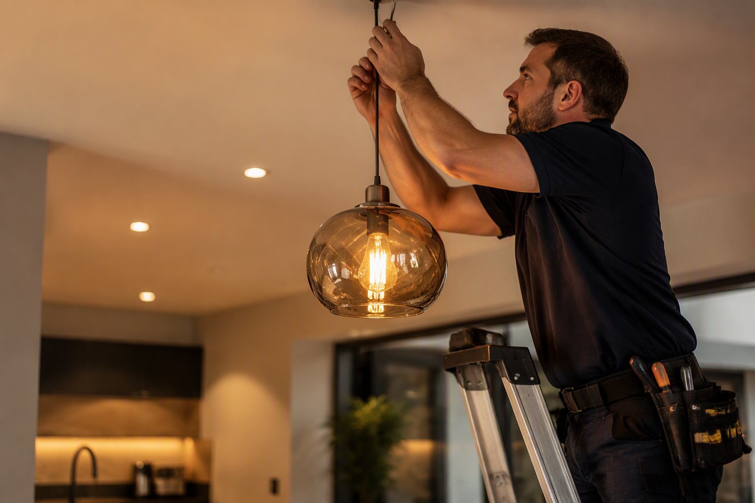 Designer lighting installation